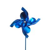 Lembrancinha Cata-Vento Metalizado Azul 6 unidades - Festabox