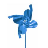 Lembrancinha Cata-Vento Metalizado Azul Claro 6 unidades - Festabox