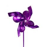 Lembrancinha Cata-Vento Metalizado Floco de Neve Roxo 6 unidades - Festabox