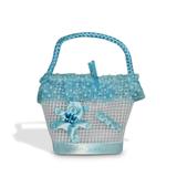 Lembrancinha Cesta Urso Azul 12 unidades - Festabox