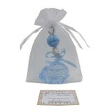 Lembrancinha Chaveiro Carrinho na Organza - Menino - Nita baby