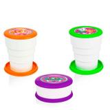 Lembrancinha Copo Retrátil Patrulha Rosa 06 unidades - Festabox