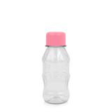 Lembrancinha Garrafinha de Acrílica Pet Tampa Rosa Claro 100ml 10 unidades - Festabox