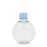 Lembrancinha Garrafinha de Acrílica Redonda Tampa Azul Claro 290ml 10 unidades - Festabox