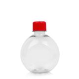 Lembrancinha Garrafinha de Acrílica Redonda Tampa Vermelha 290ml 10 unidades - Festabox