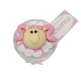 Lembrancinha Latinha com Rostinho Rosa - Vem festejar