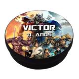 Lembrancinha Latinha Transformers - Vem festejar