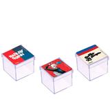 Lembrancinha Mini Caixa de Acrílico Festa Infantil Arlequina 10 unidades - Festabox