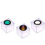 Lembrancinha Mini Caixa de Acrílico Festa Infantil Espacial 10 unidades - Festabox