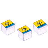 Lembrancinha Mini Caixa de Acrílico Festa Infantil New Minions 10 unidades - Festabox
