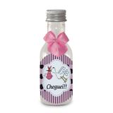 Lembrancinha Mini Garrafa Cegonha Rosa - Festabox