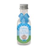 Lembrancinha Mini Garrafa Chá de Bebê Azul - Festabox