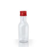 Lembrancinha Mini Garrafinha Acrílica Tampa Vermelha 50ml 10 unidades - Festabox
