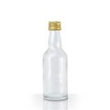 Lembrancinha Mini Garrafinha de Vidro Tampa Dourada 50ml 10 unidades - Festabox