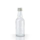 Lembrancinha Mini Garrafinha de Vidro Tampa Prata 50ml 10 unidades - Festabox