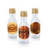 Lembrancinha Mini Garrafinha Tampa Festa Country 50ml 10 unidades - Festabox