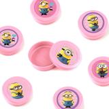 Lembrancinha Mini Latinha Minions Rosa 10 unidades - Festabox
