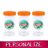 Lembrancinha Personalizada Pote de Acrílico com Tampa Moana 70ml 16 unidades - Festabox
