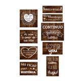 Lembrancinha Plaquinhas Divertidas Eco Weeding Modelo I 09 unidades Duster - Festabox