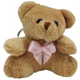 Lembrancinha Ursa Chaveiro - Com Laço Rosa - Nita baby