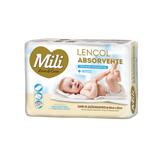 Lençol Absorvente Infantil 84x63cm Trocador Descartável 5un Mili