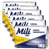 Lençol Descartável Absorvente Mili Vita para adulto 6 pacotes com 6 lençóis Total 36 lençóis