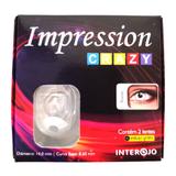 Lente de Contato Colorida Impression Crazy Cosplay Branco