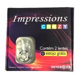 Lente de Contato Colorida Impression Crazy Cosplay Futebol Branco