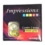 Lente de Contato Colorida Impression Crazy Cosplay Smile Amarelo
