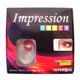 Lente de Contato Colorida Impression Crazy Cosplay Vermelho