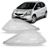 Lente Farol Honda New Fit 2009 A 2012 Cristal - Sp acessórios