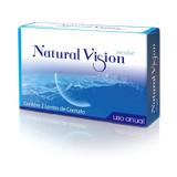 Lentes de contato incolor anual - Natural vision