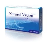 Lentes de contato incolor anual - Natural vision