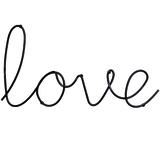 Letra Decorativa Amor Love Metal Preto 28,5X14,5X1Cm - Mart
