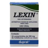Lexin 300mg c/ 24 comp Antibiótico para Cães - Duprat