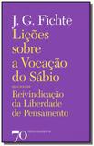 Lições Sobre A Vocação Do Sábio - Edicoes 70 - almedina
