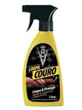 Limpa couro spray gatilho Sanol V8 330ml - Limpa e dá brilho estofados, bancos couro courvin napa