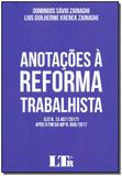 Livro - Anotacoes Reforma A Trabalhista - 01Ed/18 - Ltr editora