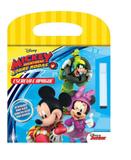 Livro escreva e apague mickey aventuras sobre rodas atividades para fazer quantas vezes quiser - Bicho esperto