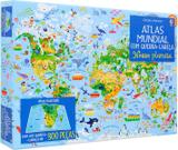 Livro - Nosso planeta: atlas mundial com quebra-cabeça