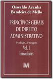 Livro - Princípios gerais de direito administrativo: Introdução vol. 1 - 3 ed./2011