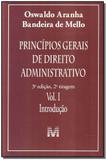 Livro - Princípios gerais de direito administrativo: Introdução vol. 1 - 3 ed./2011