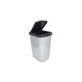 Lixeira 09 lts com click label inox - Gama ud