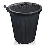 Lixeira 100 litros com Tampa e Roda Redonda Arqplast