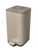 Lixeira 12l retangular com pedal champagne gold - Debacco