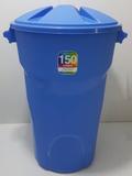 Lixeira 150 litros Azul Paramount com tampa - Gama ud