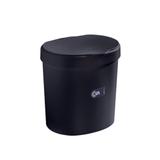 Lixeira 2,5 L Preta - Coza - Brinox