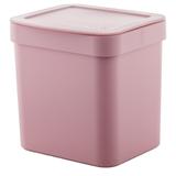 Lixeira 2,5l Trium Ou Compacta Tampa Cozinha Bancada Casa Rosa Quartzo
