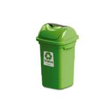 Lixeira 30L Basculante Verde Plasvale