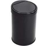 Lixeira 5,5 Litros Com Balde Tampa Click Porta Lixo Unidade Preta - Purimax